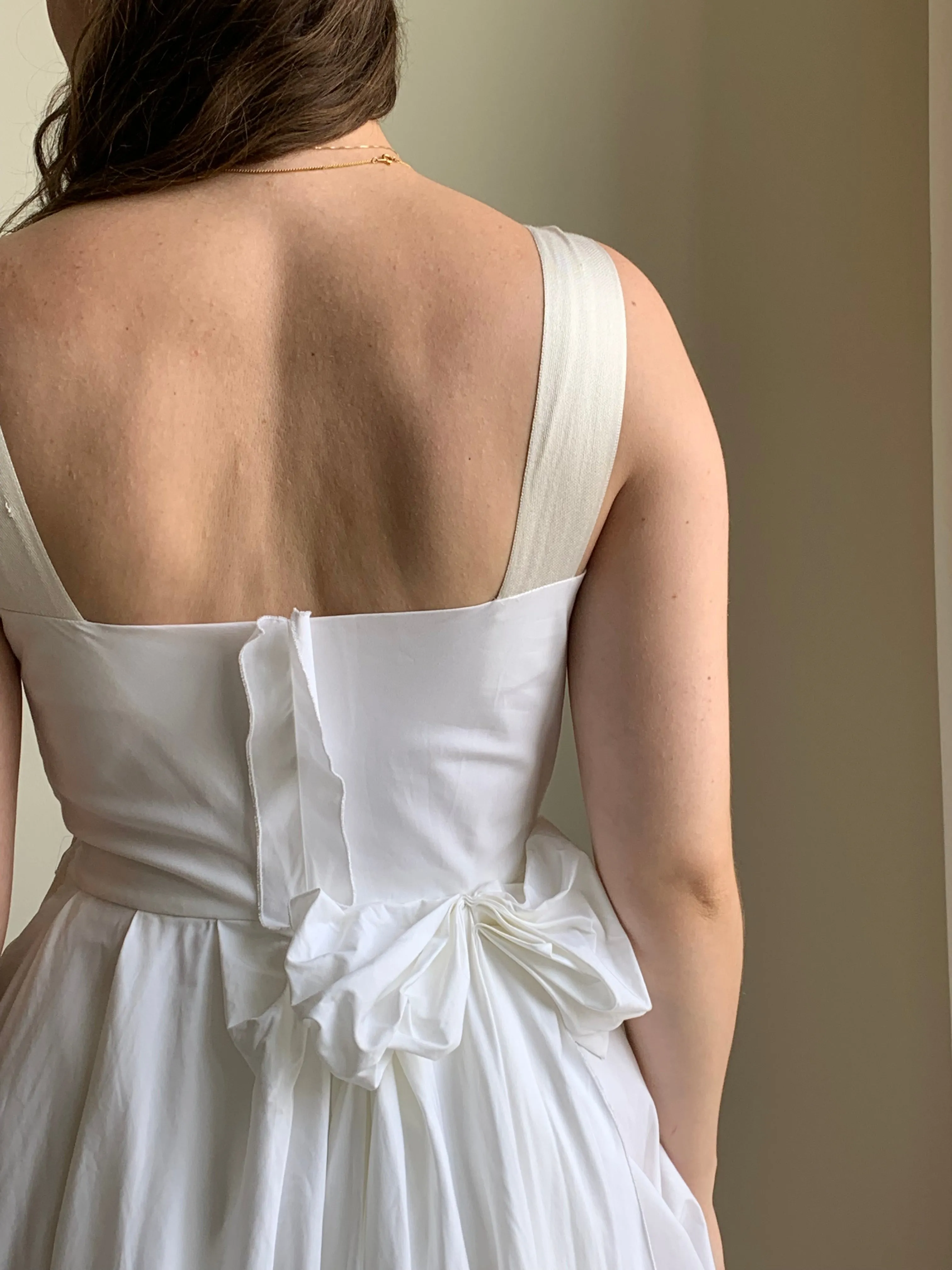 00s Prada white dress