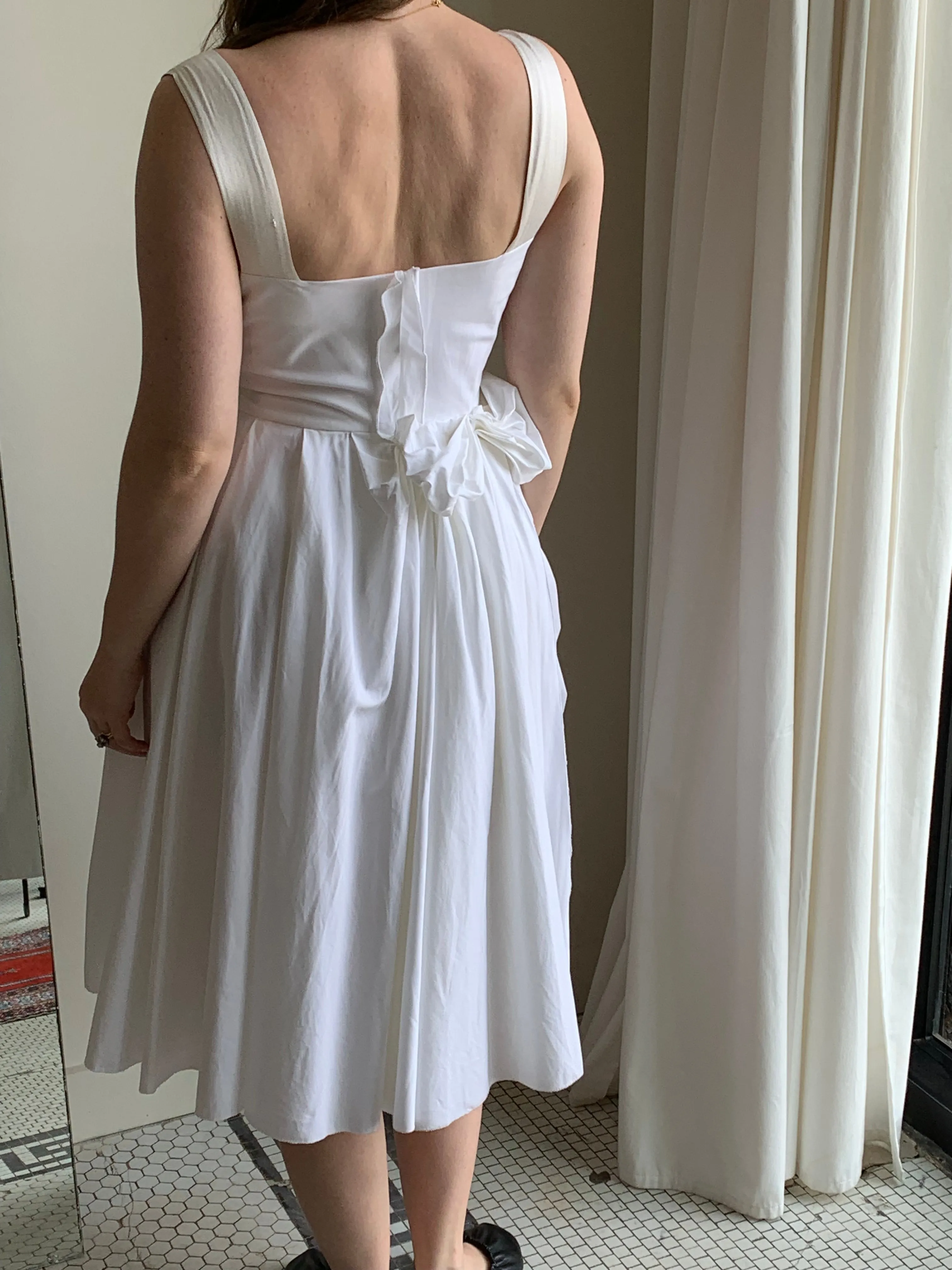 00s Prada white dress