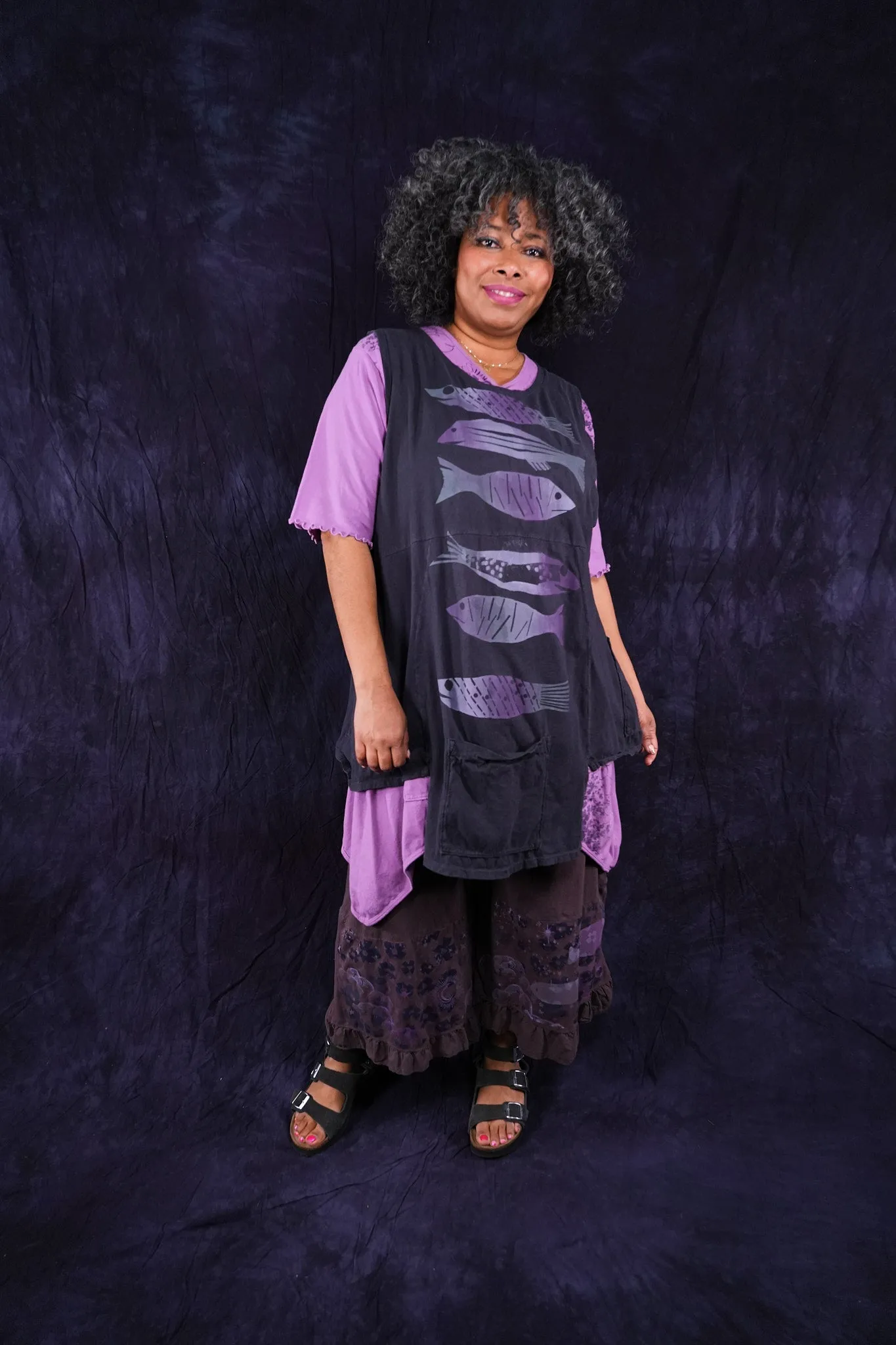 1437 Flower Pot Top Black Sand-P