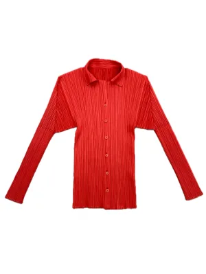 1990s Pleats Please Tomato Origami Top