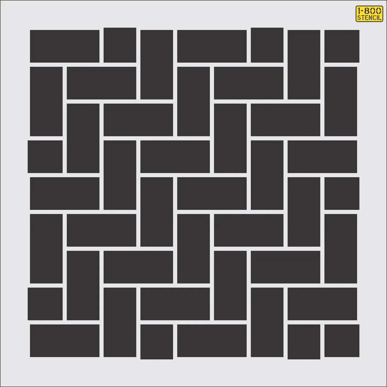 36" Herringbone Brick Pattern