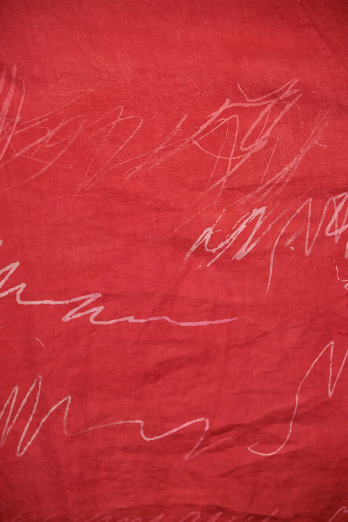 7212 Hand Dyed Summer Linen Dress-Coral-P