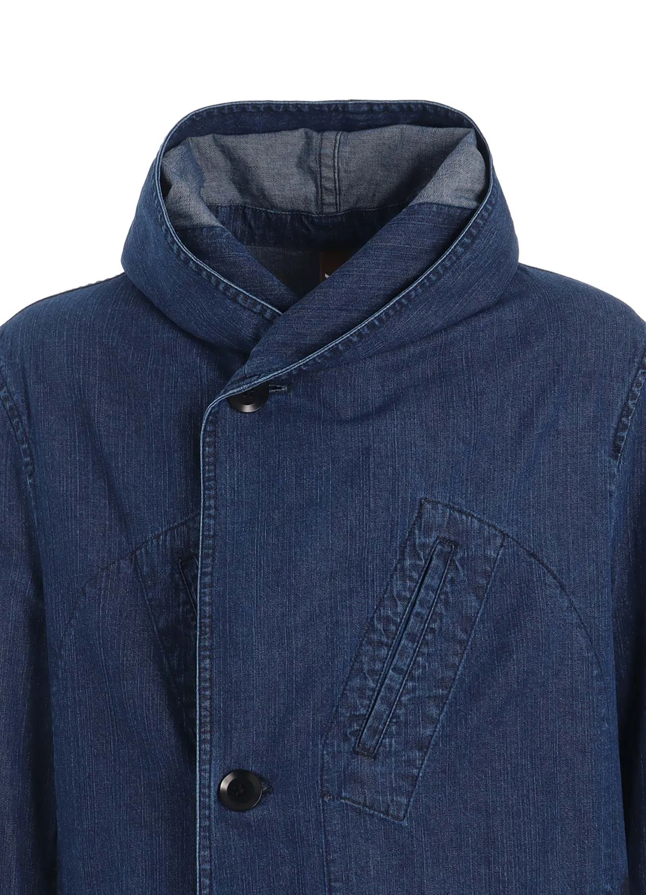 8OZ DENIM   DUNGAREE HOODED COATS WITH POCKETS