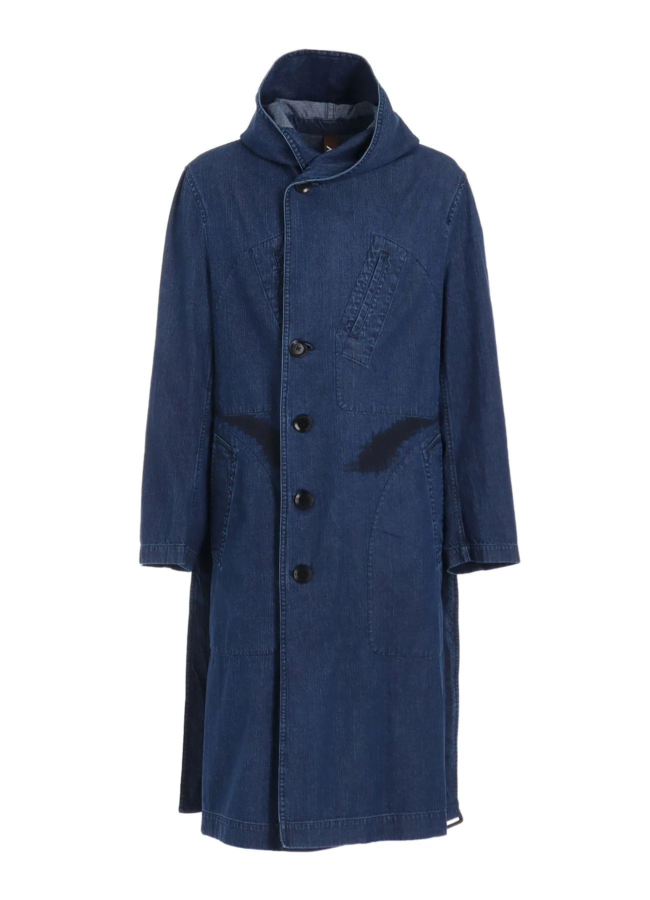 8OZ DENIM   DUNGAREE HOODED COATS WITH POCKETS