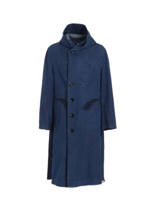 8OZ DENIM   DUNGAREE HOODED COATS WITH POCKETS