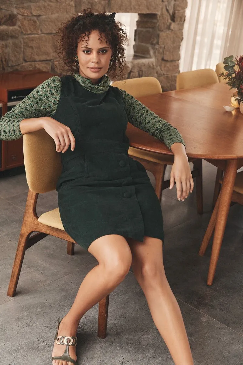 Abby Tunic Corduroy - Emerald