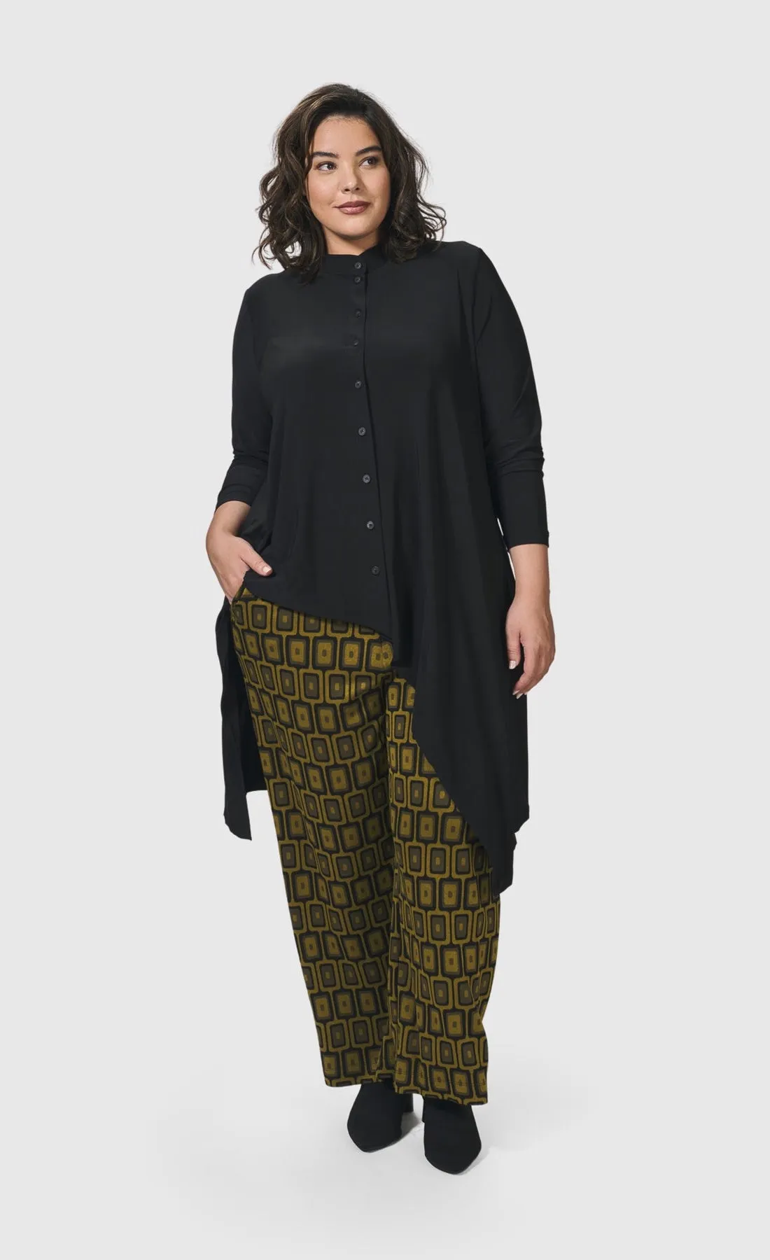 Alembika Essential Hi-Lo Button Down Top