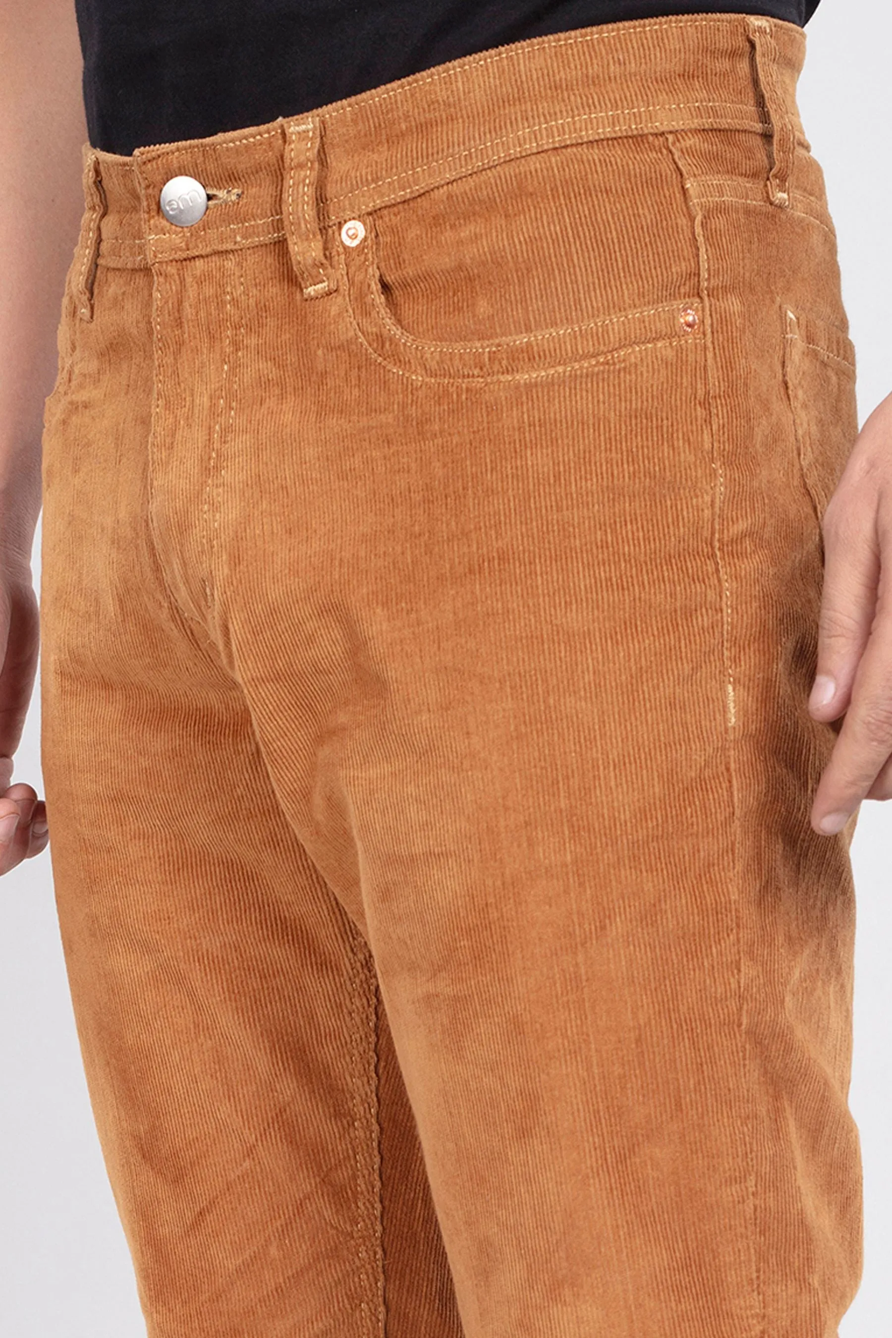 Almond Stretch Corduroy Jeans