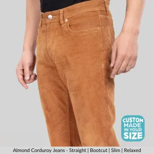 Almond Stretch Corduroy Jeans