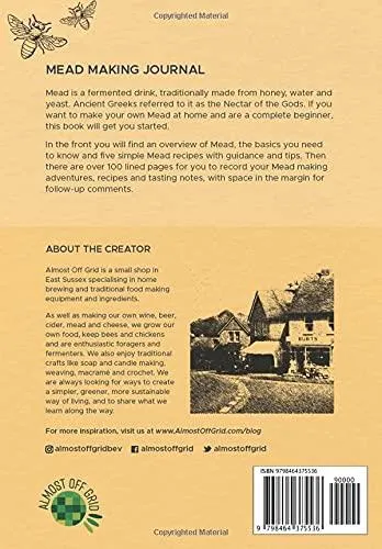 Almost Off Grid Deluxe Mead Starter Kit with Mead Journal