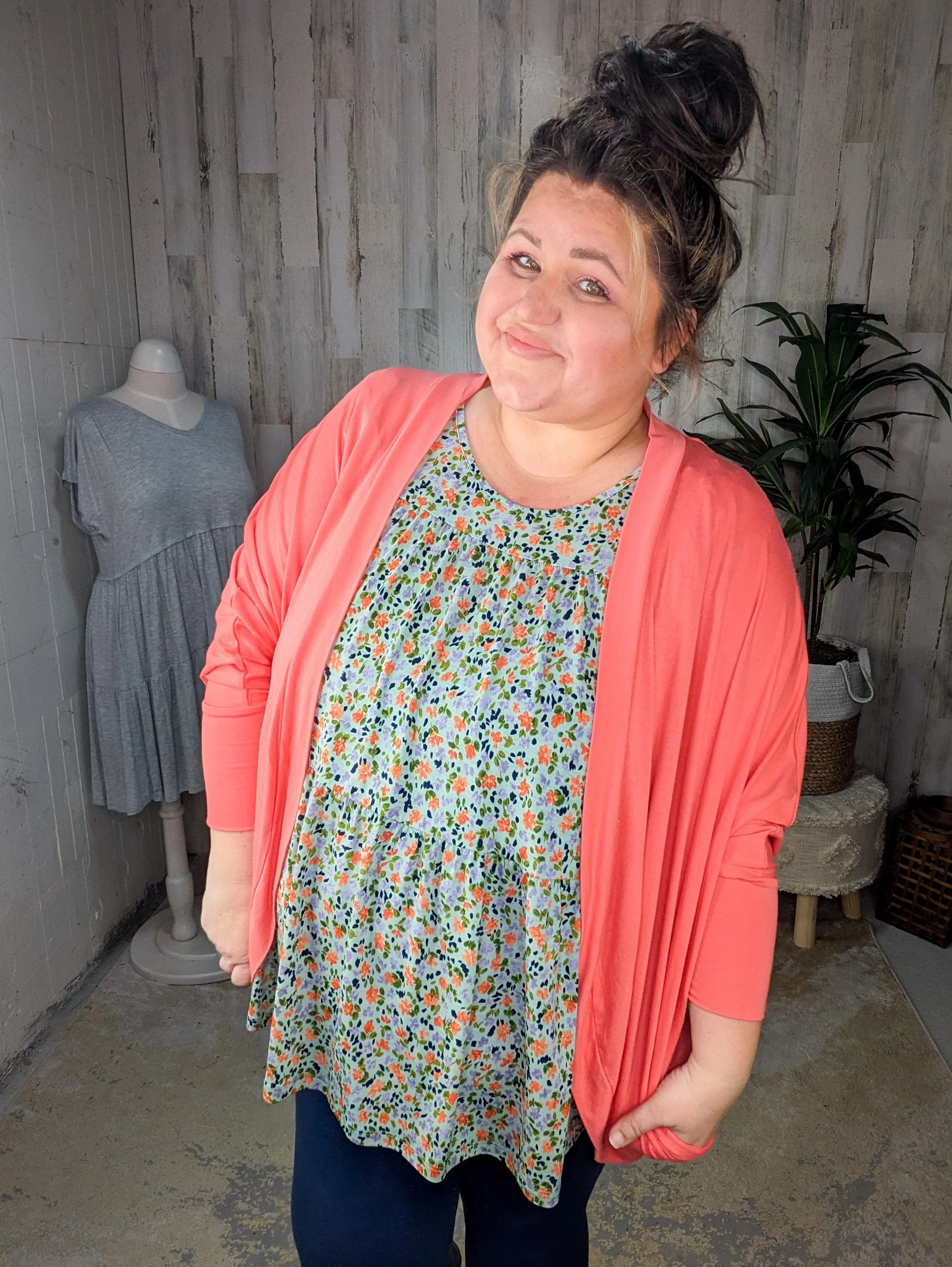 Anissa Flowy-Tiered Top in Florals