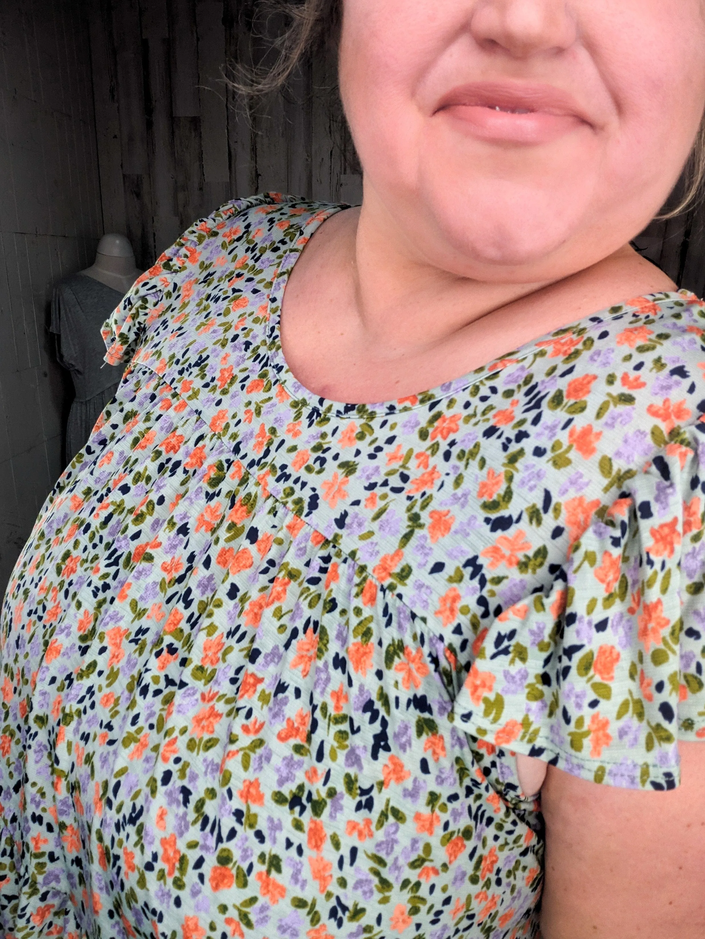Anissa Flowy-Tiered Top in Florals