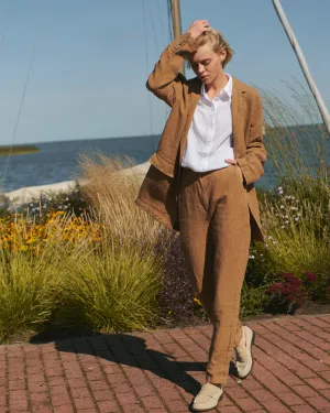 Anna - Linen Trousers in brown