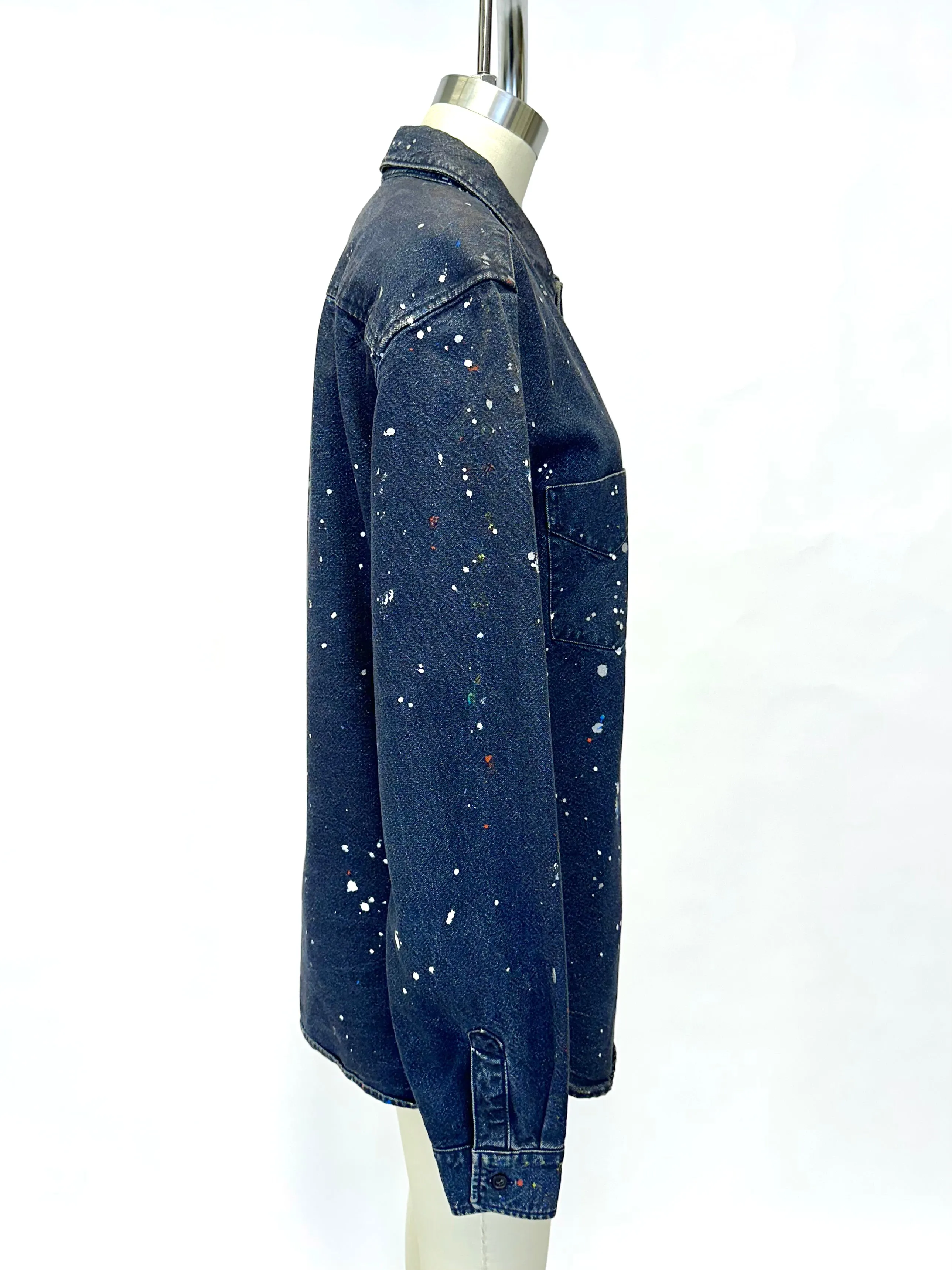 A.P.C. Denim Splatter Shirt