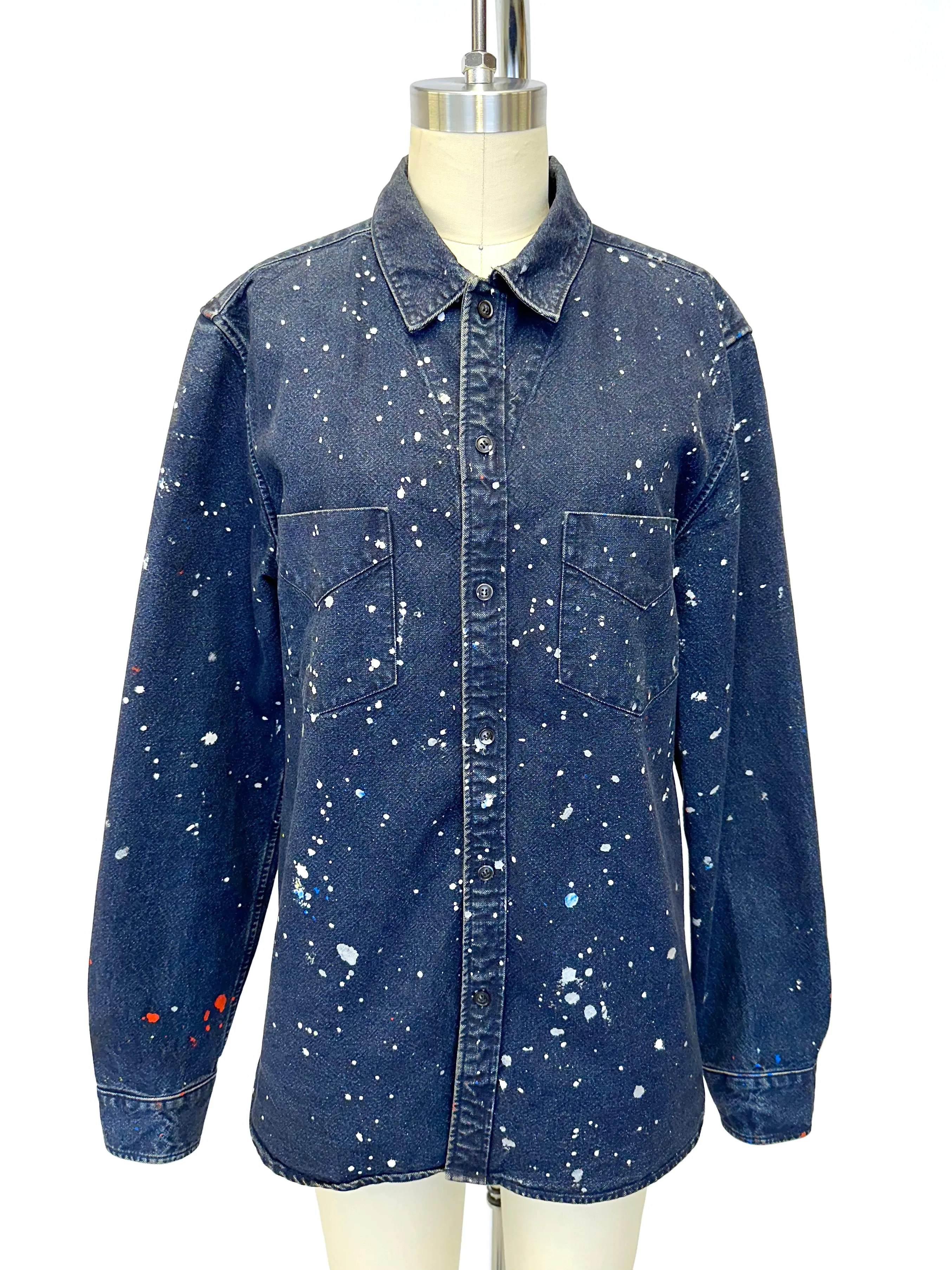 A.P.C. Denim Splatter Shirt