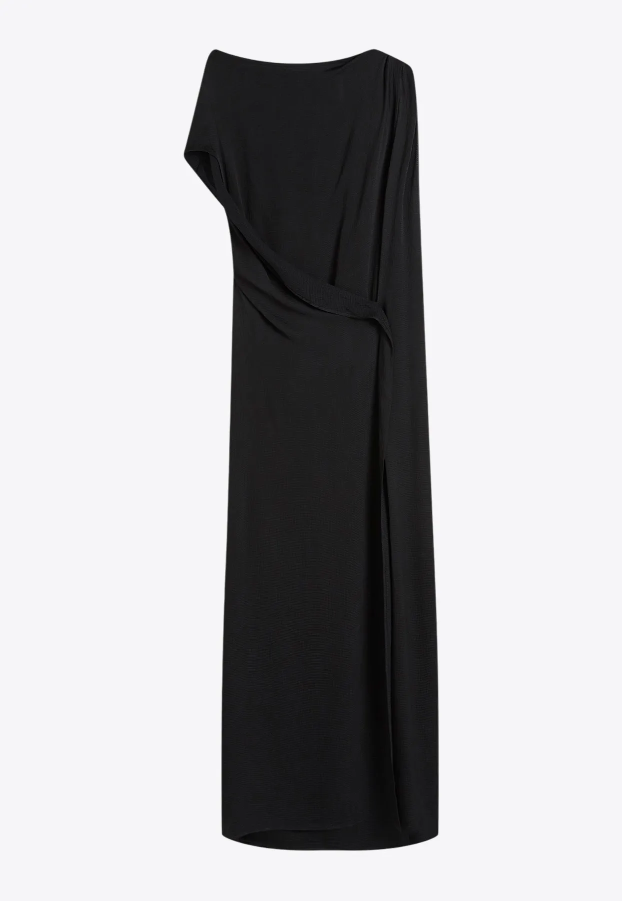 Ardea One-Shoulder Draped Maxi Dress