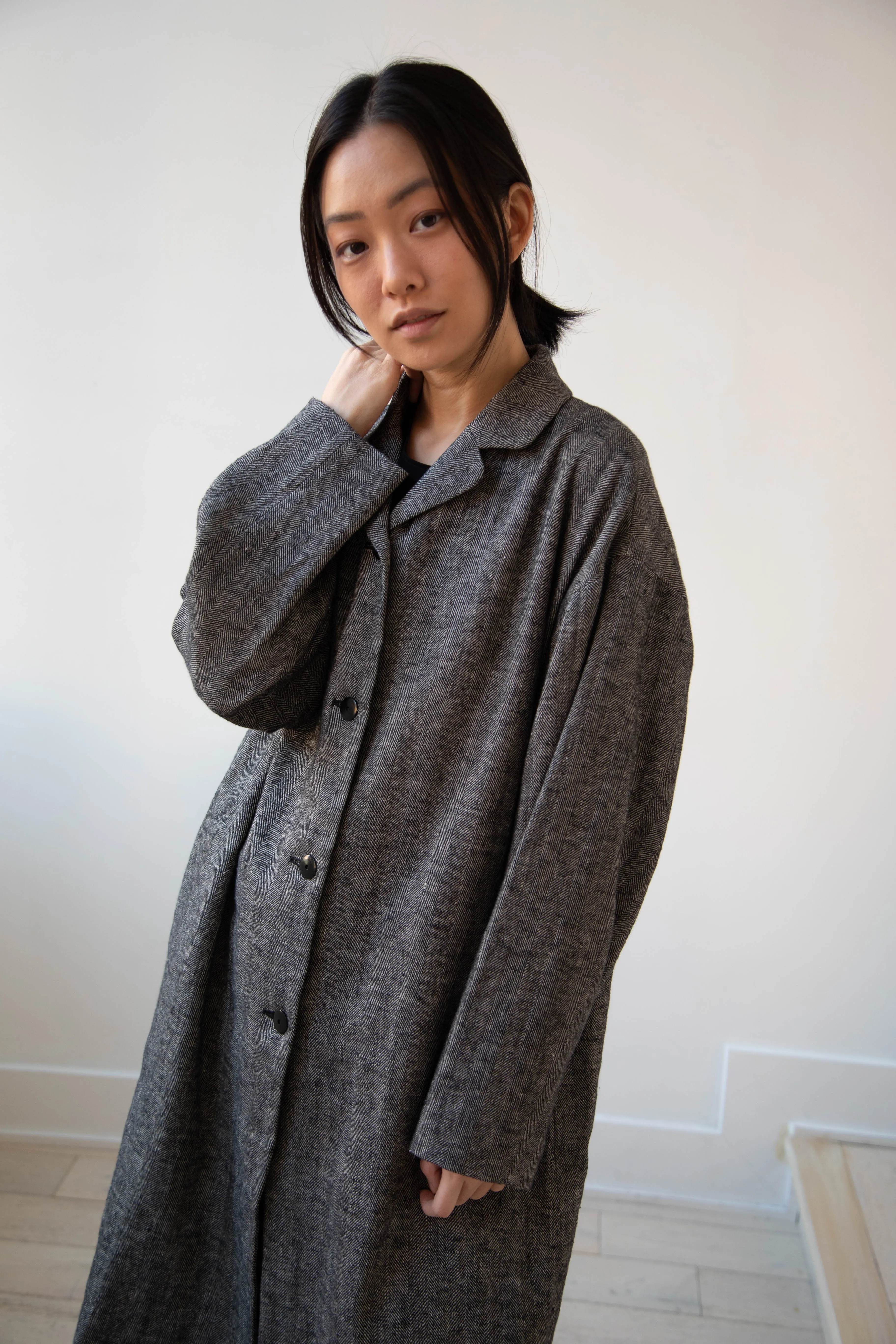 Arts & Science | New Granny Coat in Herringbone