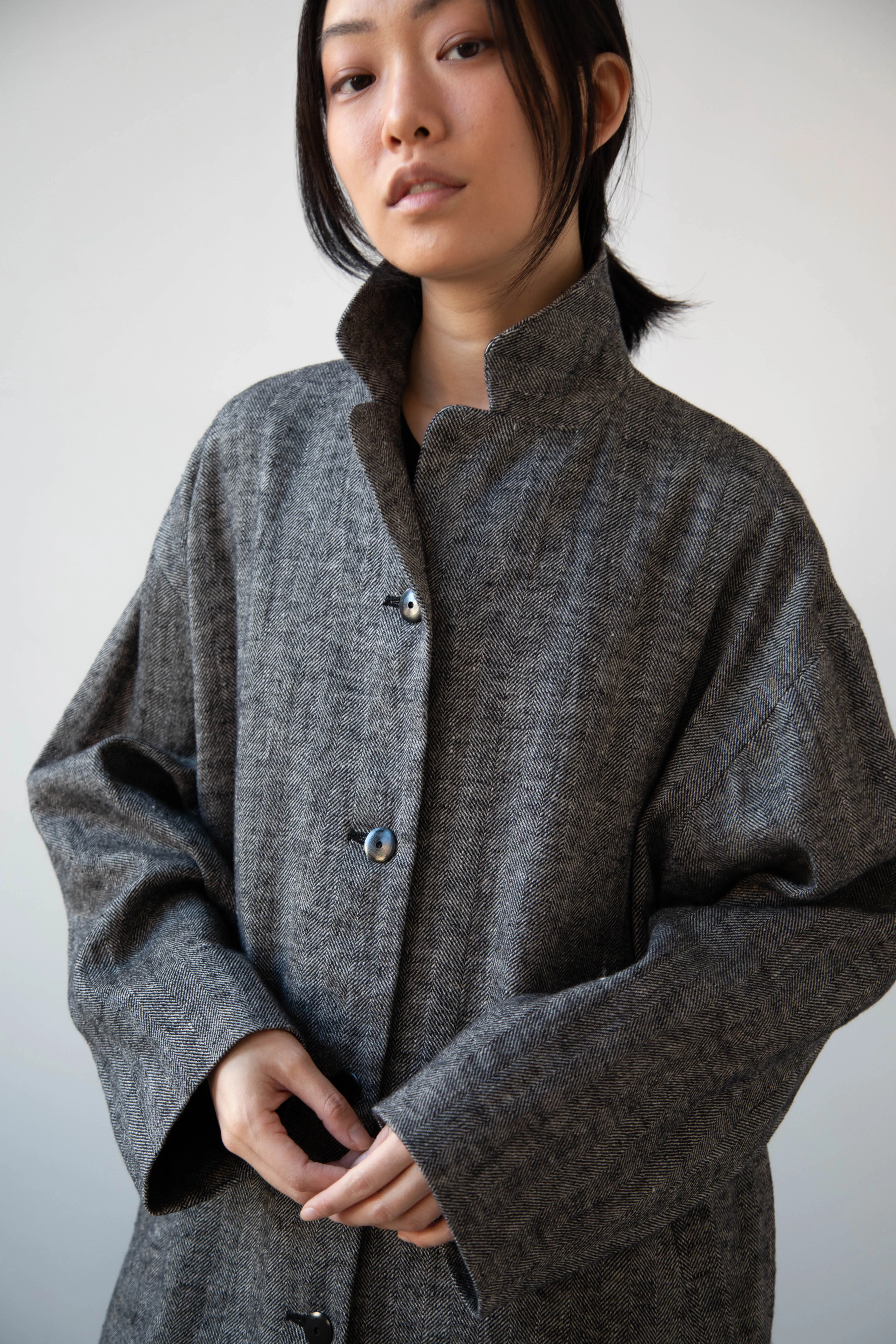 Arts & Science | New Granny Coat in Herringbone