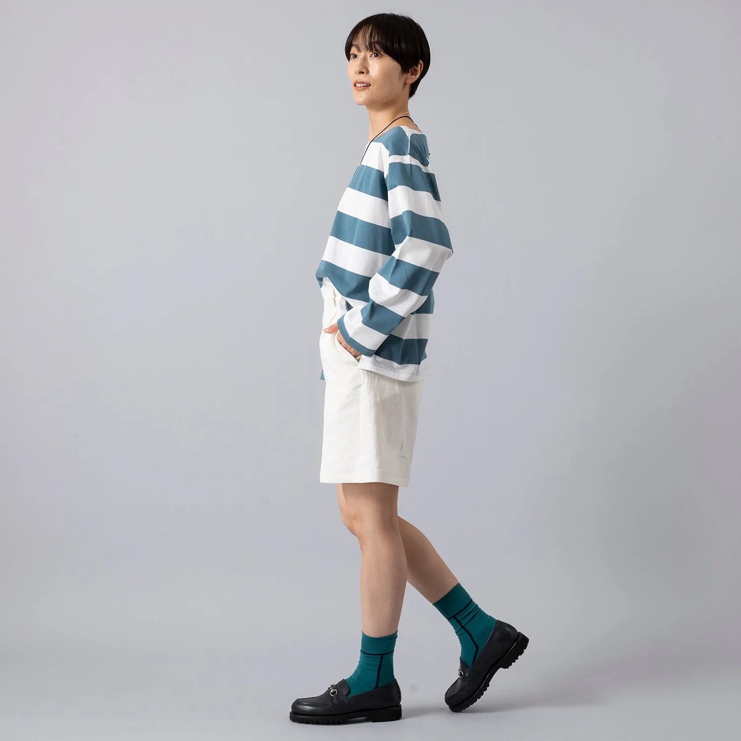 Atelier Mont Kemmel | アトリエモンケメル　COTTON LINEN SHORT PANTS