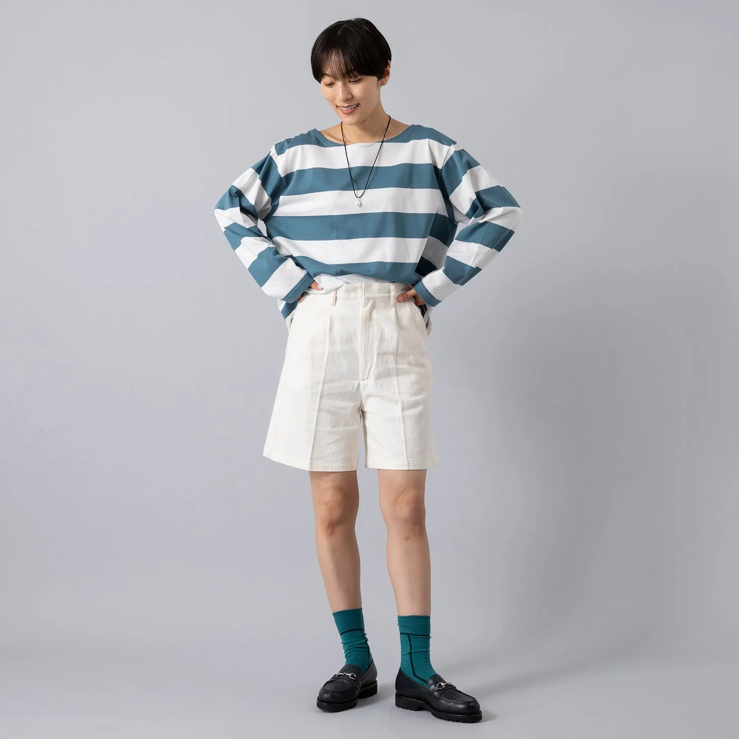 Atelier Mont Kemmel | アトリエモンケメル　COTTON LINEN SHORT PANTS