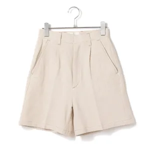 Atelier Mont Kemmel | アトリエモンケメル　COTTON LINEN SHORT PANTS