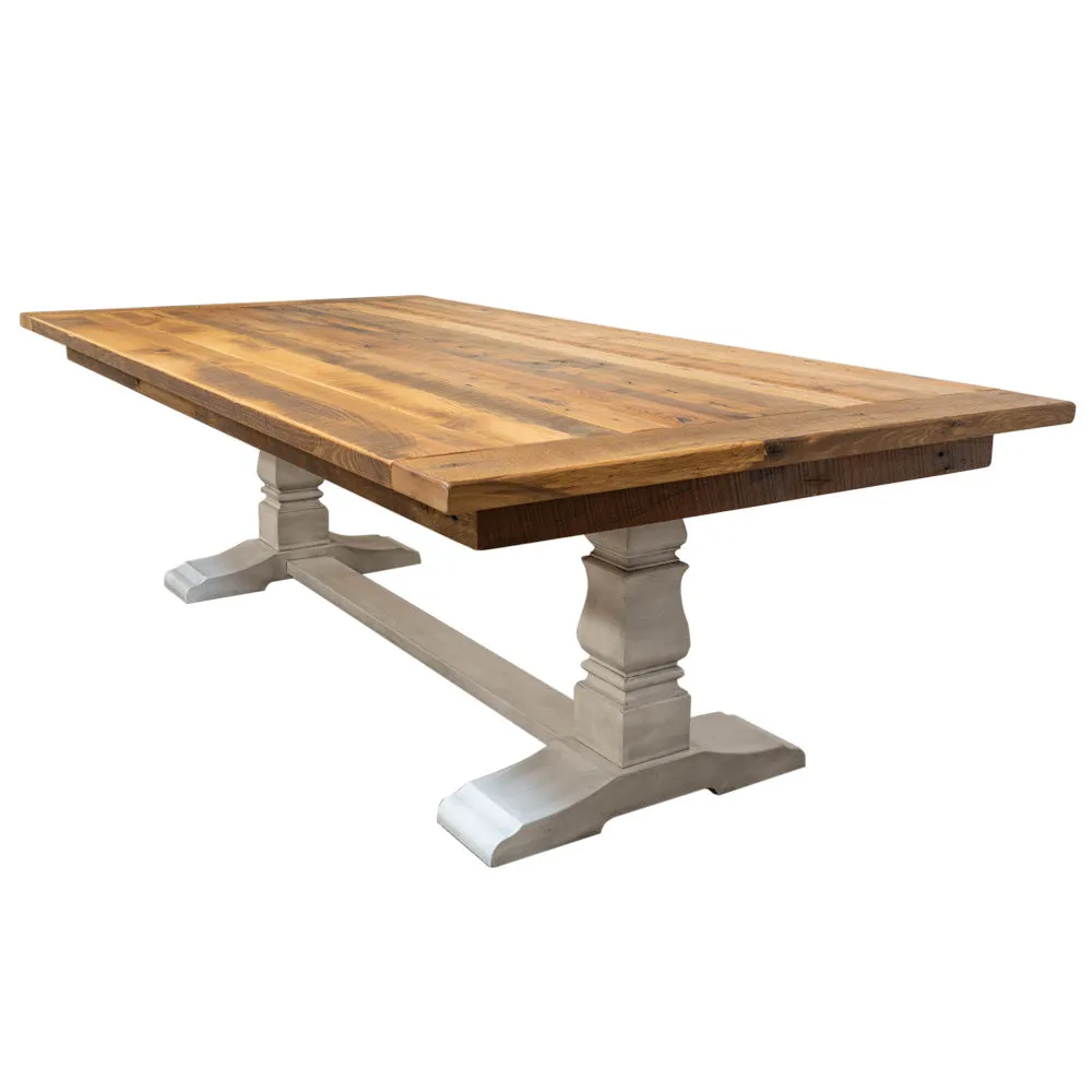 Avon Farmhouse Table with White Base