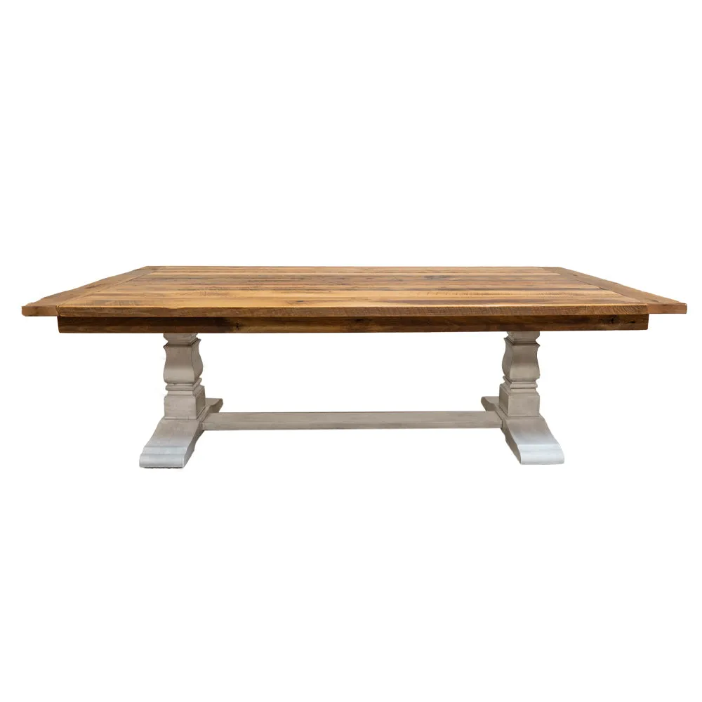 Avon Farmhouse Table with White Base