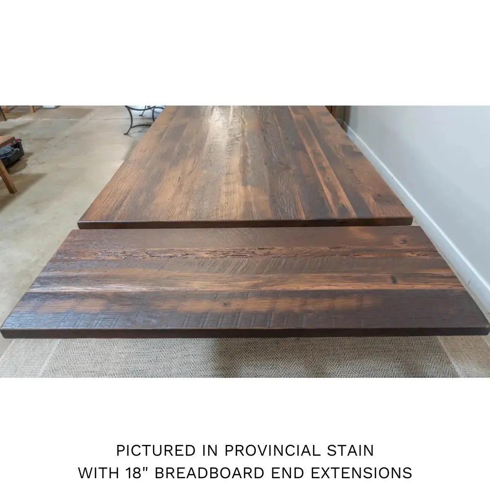 Avon Farmhouse Table with White Base