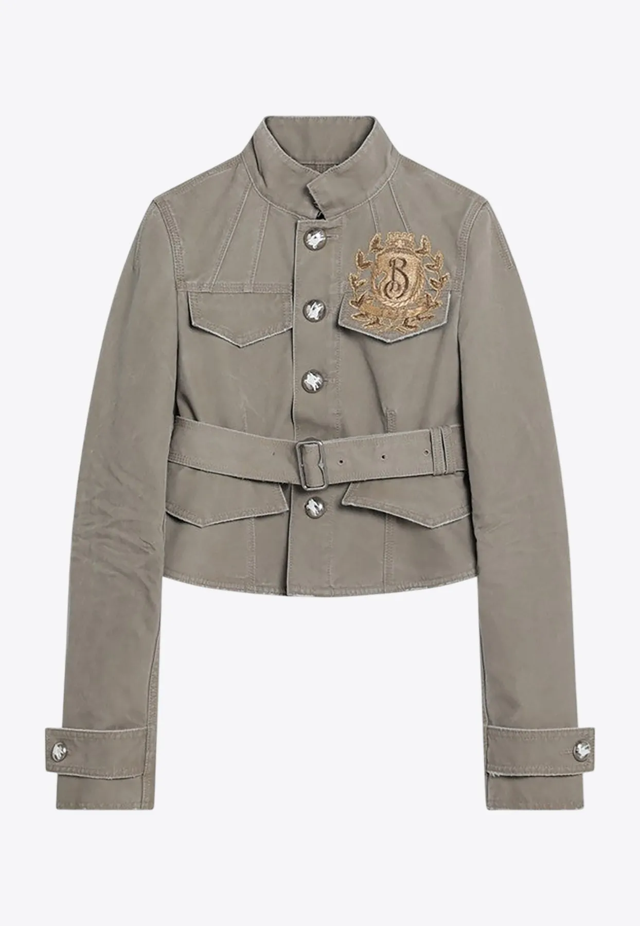 B Shield Emblem Canvas Jacket