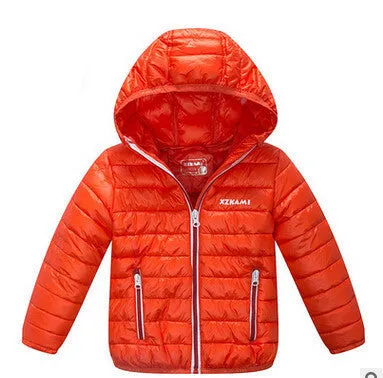 baby boy and girl clothes children's thick warm down jackets kids sports hooded outerwear 11 color