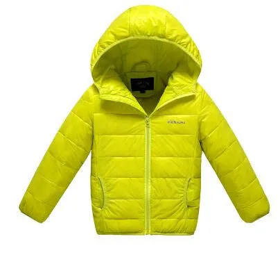 baby boy and girl clothes children's thick warm down jackets kids sports hooded outerwear 11 color