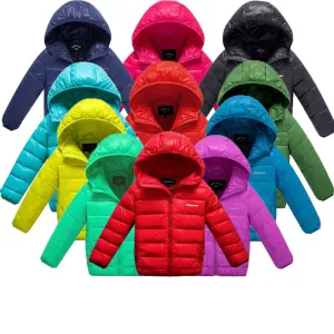 baby boy and girl clothes children's thick warm down jackets kids sports hooded outerwear 11 color