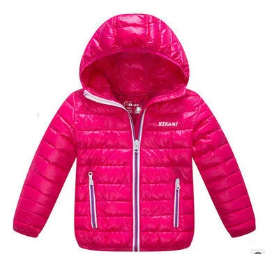 baby boy and girl clothes children's thick warm down jackets kids sports hooded outerwear 11 color