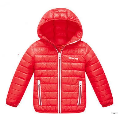 baby boy and girl clothes children's thick warm down jackets kids sports hooded outerwear 11 color