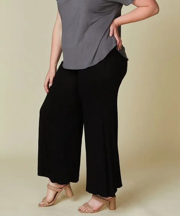 BAMBOO CURVE palazzo pants