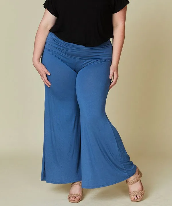 BAMBOO CURVE palazzo pants