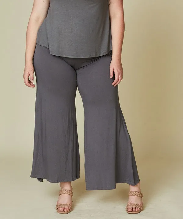 BAMBOO CURVE palazzo pants