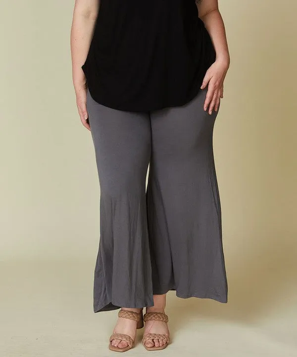 BAMBOO CURVE palazzo pants