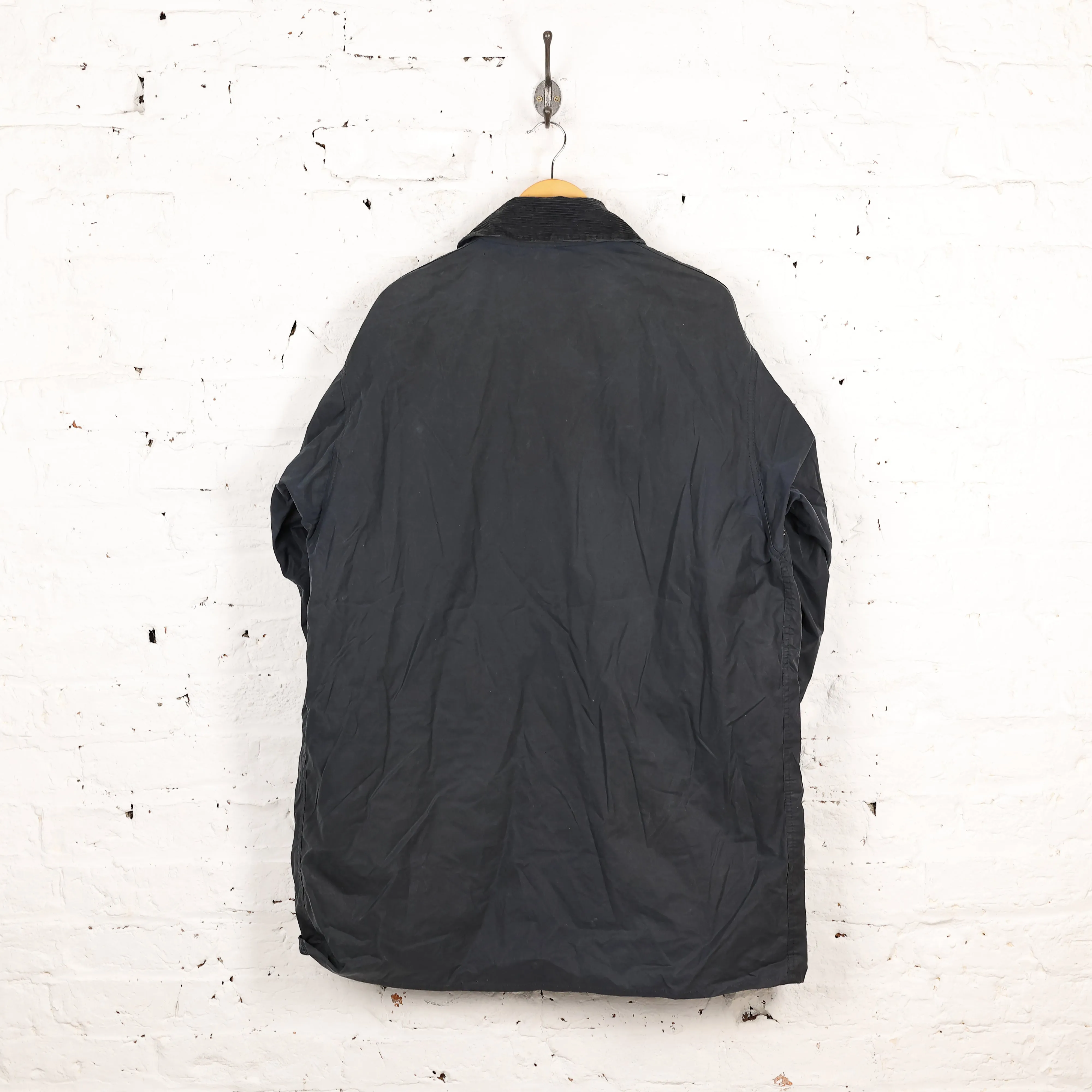 Barbour Border Wax Jacket Coat - Blue - XL