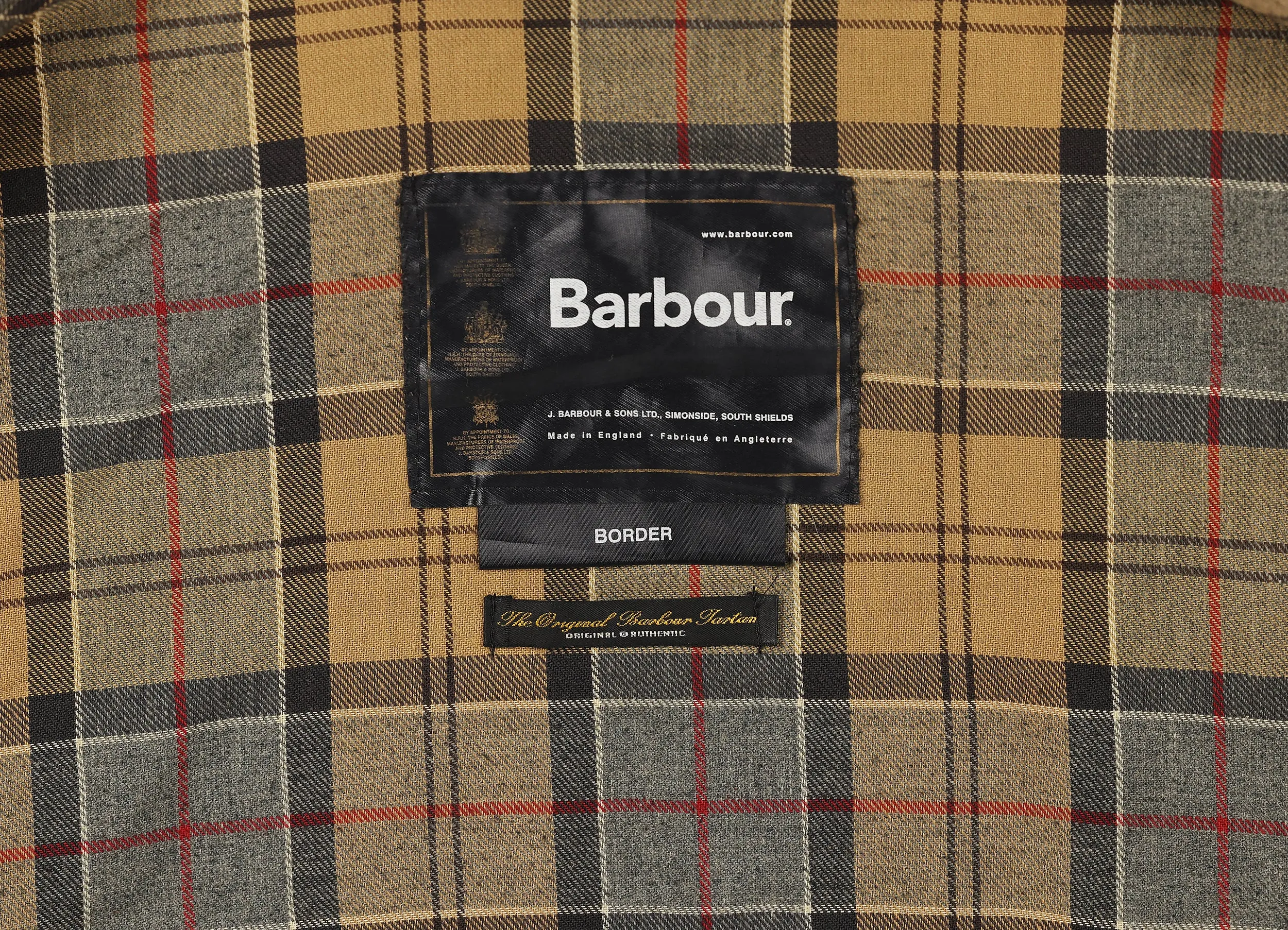Barbour Border Wax Jacket Coat - Blue - XXL