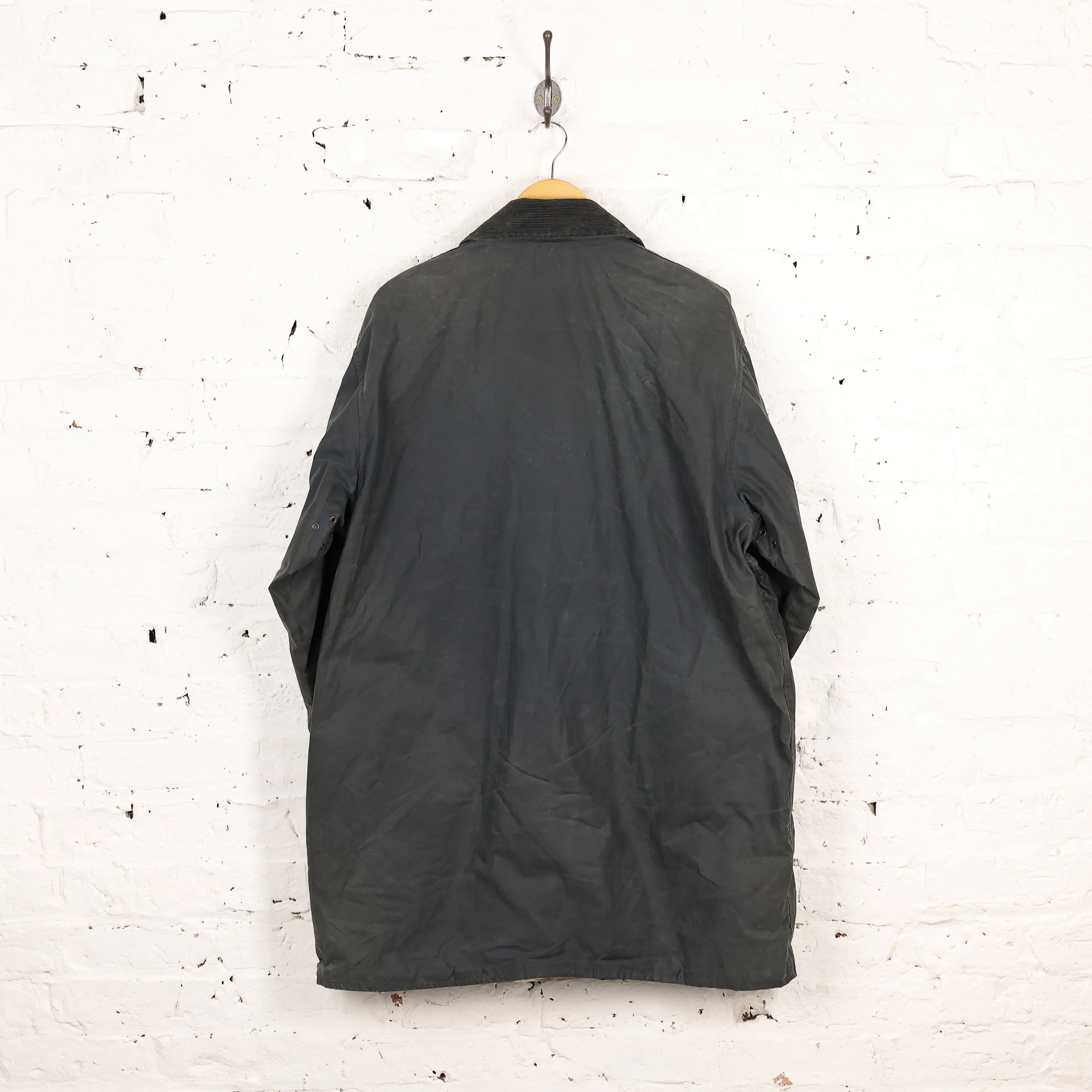Barbour Border Wax Jacket Coat - Blue - XXL