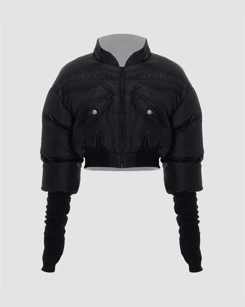 Beguiled Cropped Bomber Jacket