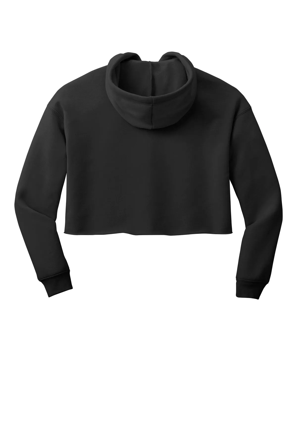 BELLA CANVAS  Women's Sponge Fleece Cropped Fleece Hoodie. BC7502 Black