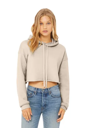 BELLA CANVAS  Women's Sponge Fleece Cropped Fleece Hoodie. BC7502 Heather Dust