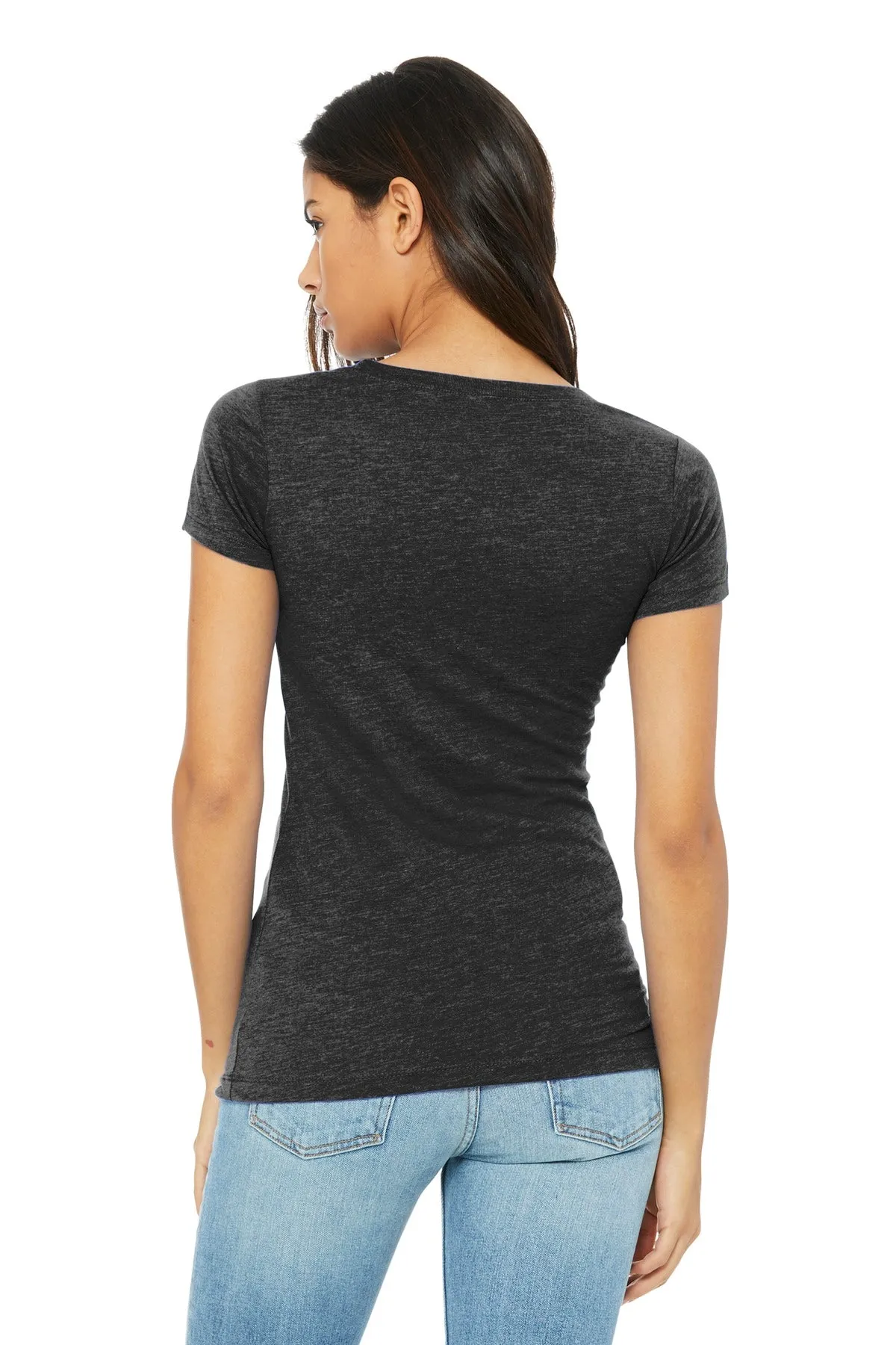 BELLA CANVAS  Women's Triblend Short Sleeve Tee. BC8413 Charcoal-Black Triblend