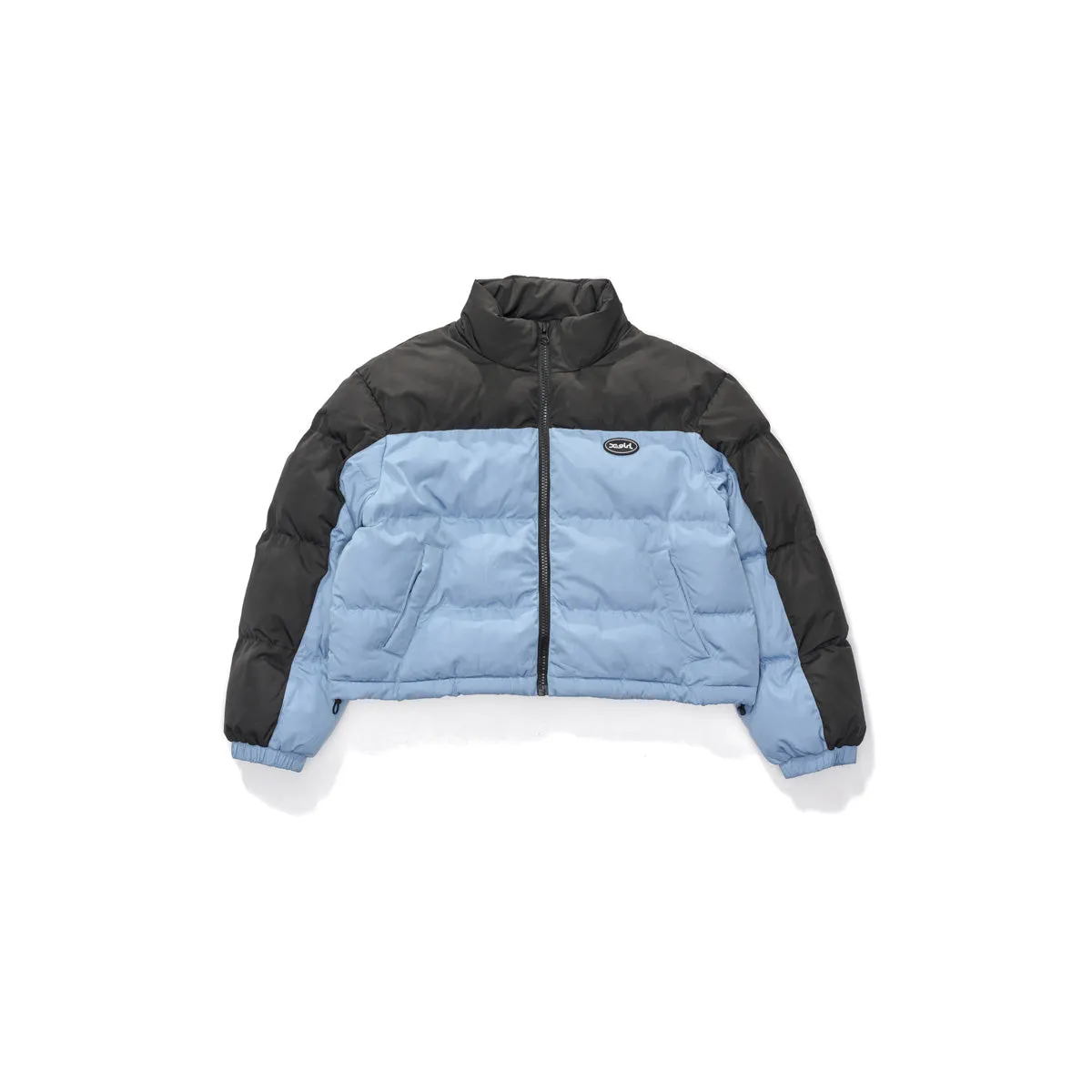 Bicolour Puffer Jacket - Slate