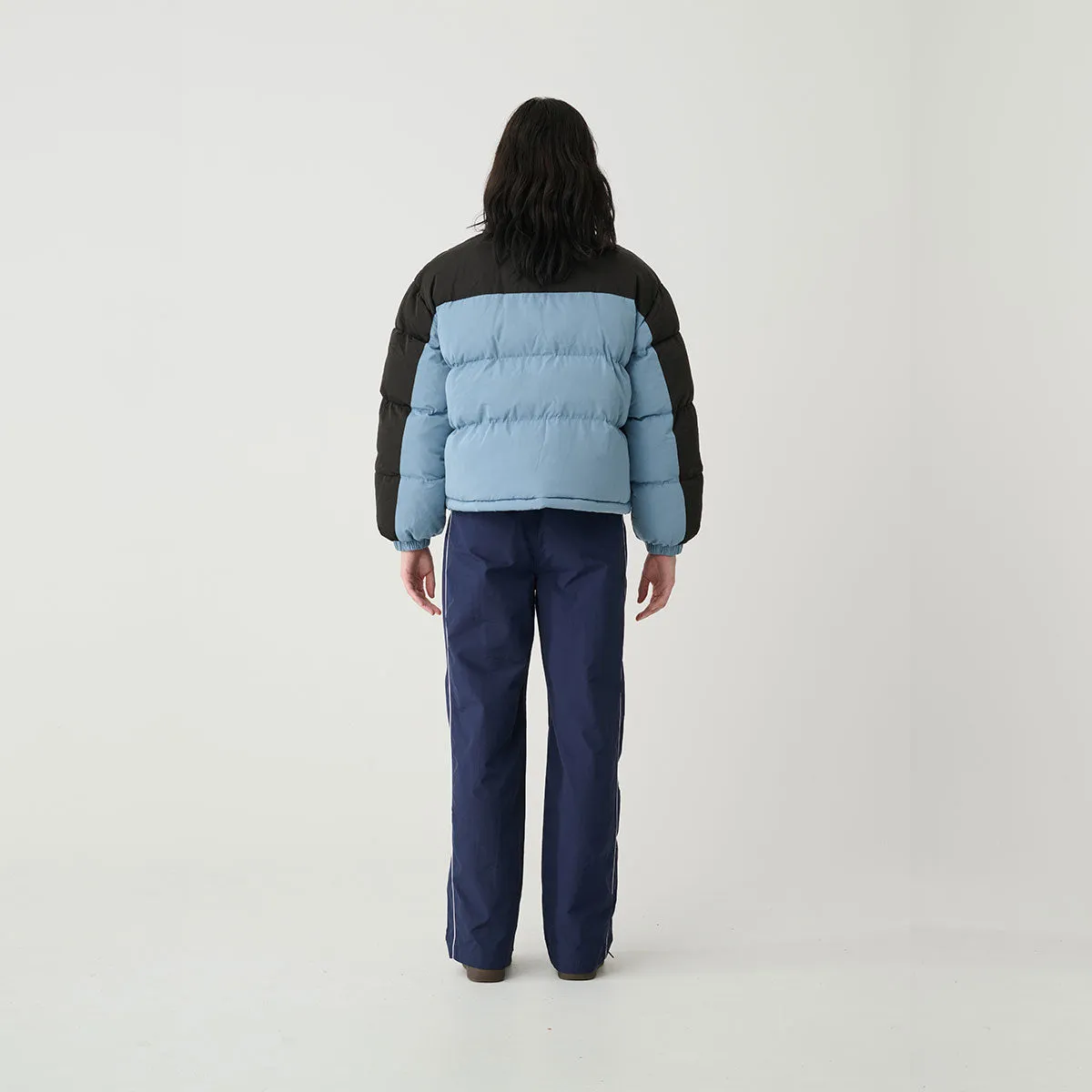 Bicolour Puffer Jacket - Slate