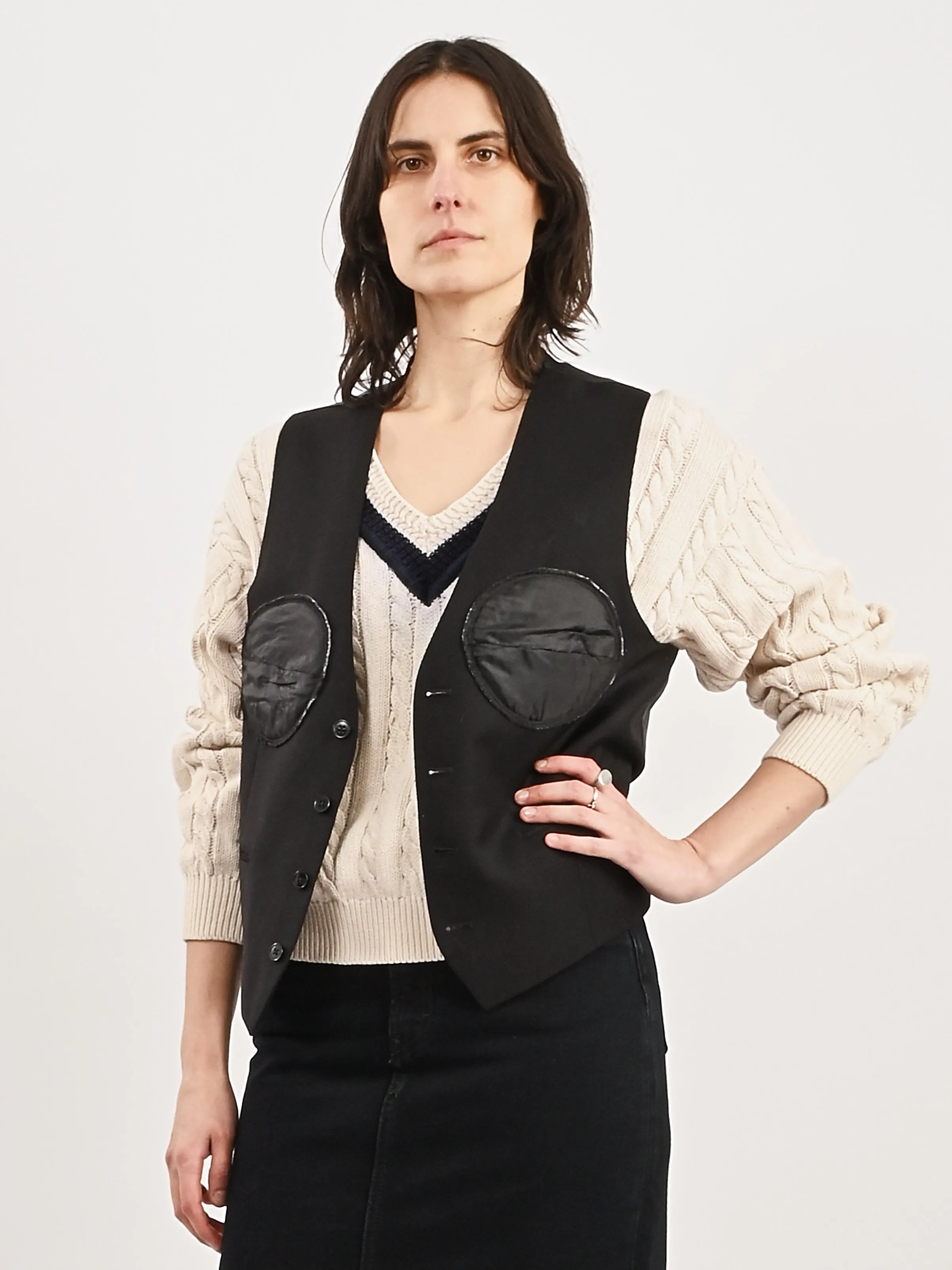 Black Bustier Vest