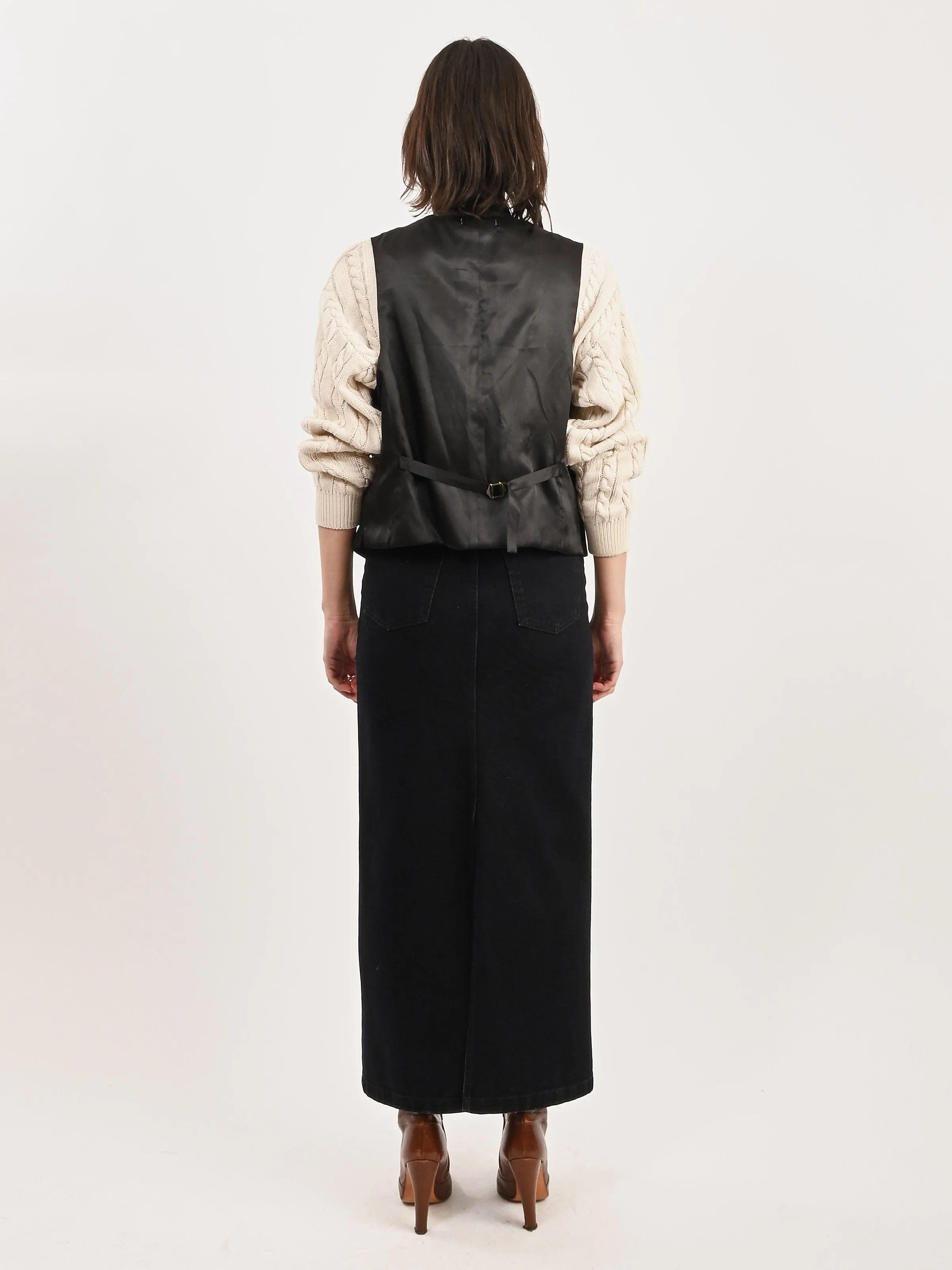Black Bustier Vest