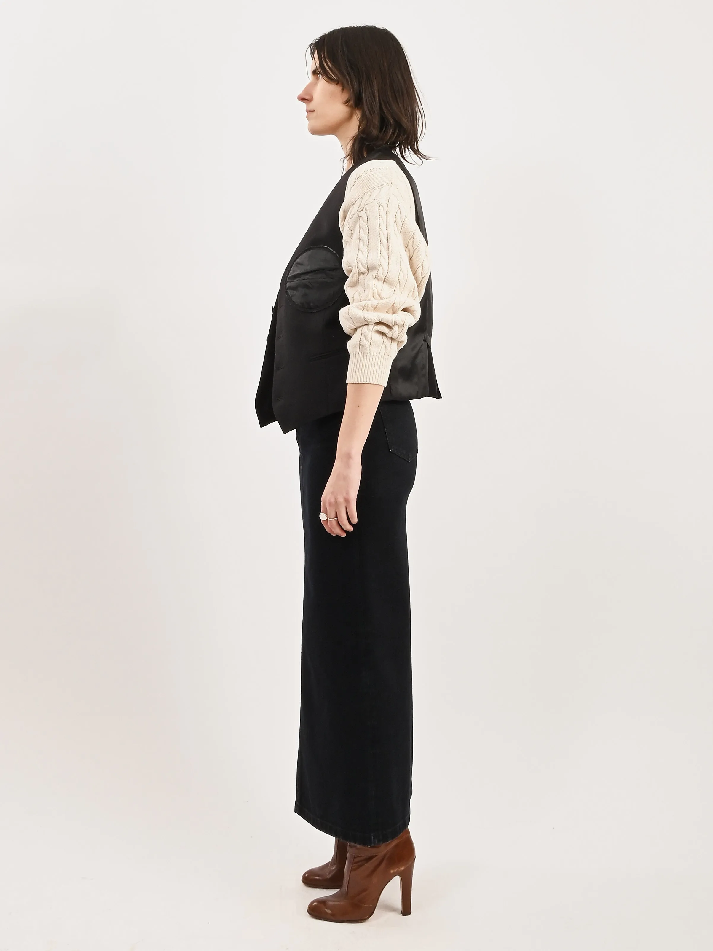 Black Bustier Vest